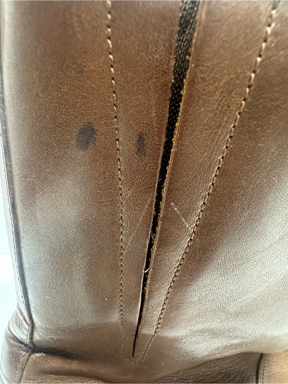 Cole Haan Women’s Brown Leather Shearling Lined Pull-On Boots Size 9B Lug Sole - Picture 8 of 9